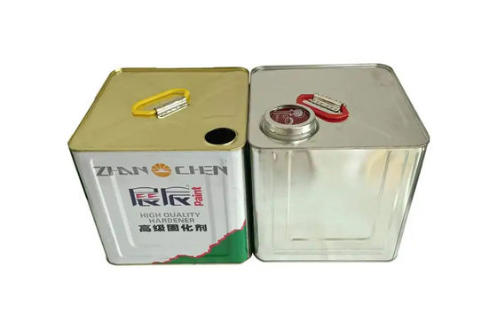 10L আয়তক্ষেত্রাকার টাইট হেড বালতি ধাতু বর্গাকার খালি টিনের ক্যানগুলি হ্রাসকারী এবং নিরাময়কারী এজেন্ট প্যাকেজগুলির জন্য